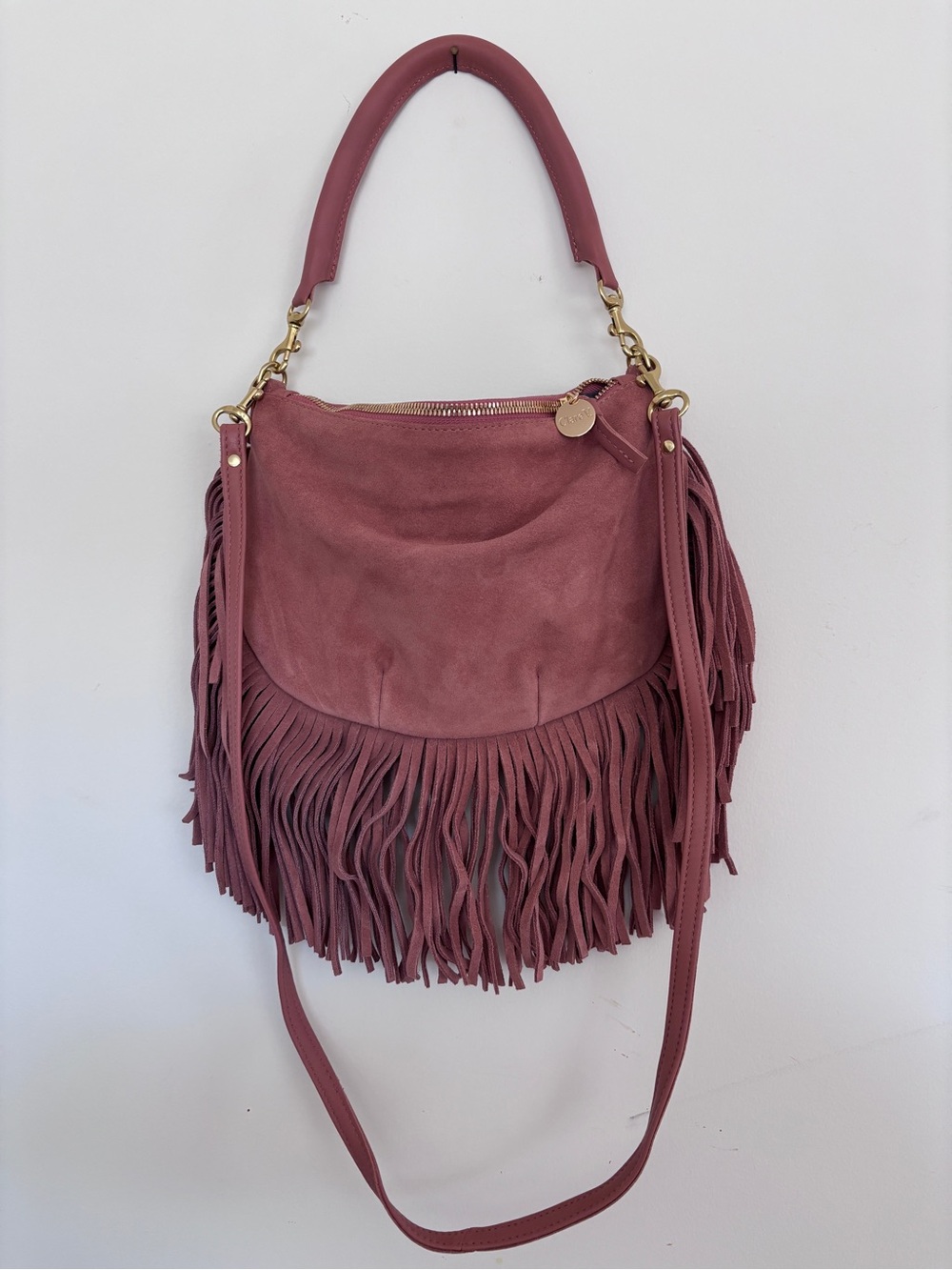 Clare V - Petit Moyen in Suede Fringe